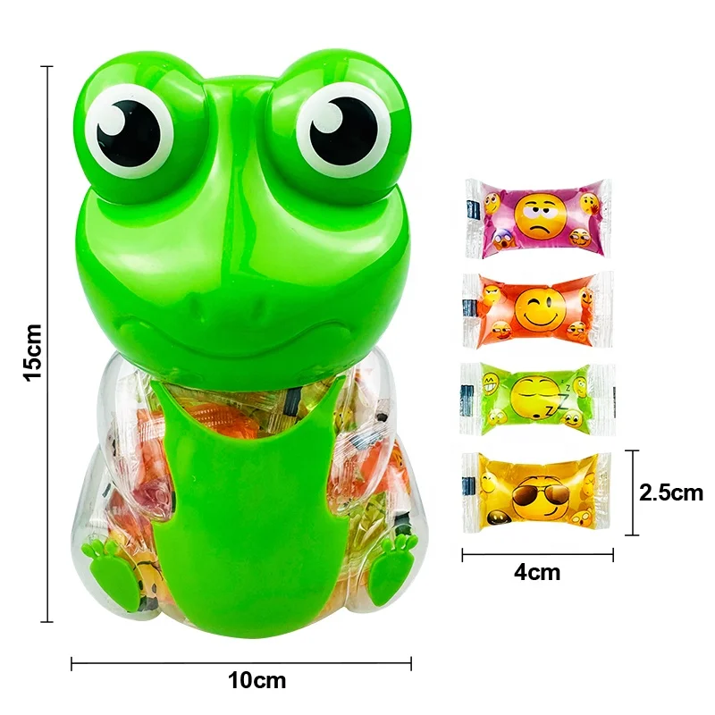 OEM Halal Cartoon animal frog jelly cup 15g Fruits coconut Jelly Cup Pudding Sweets Desserts jelly Daily Sweets Snacks