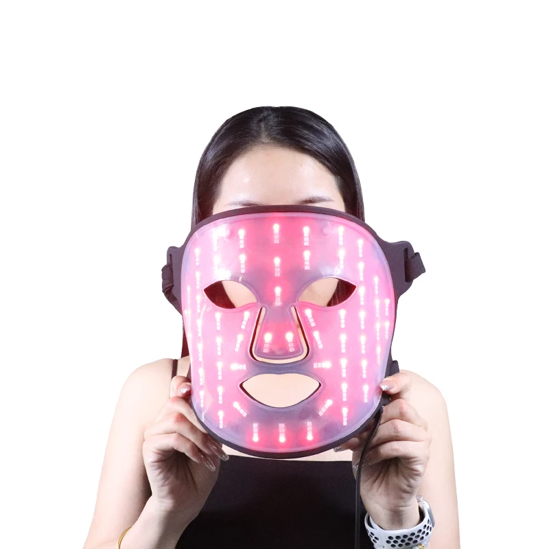 Shanglaite 2024 New Trends Soft Silicone 4 colors Face Neck Photon PDT Infrared Red Light Therapy Cover Home Spa Use V Face Lift
