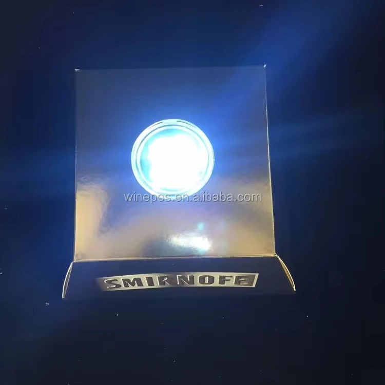 LED wine Glorifier, Smirnoff bottle display wine & spirit POMS