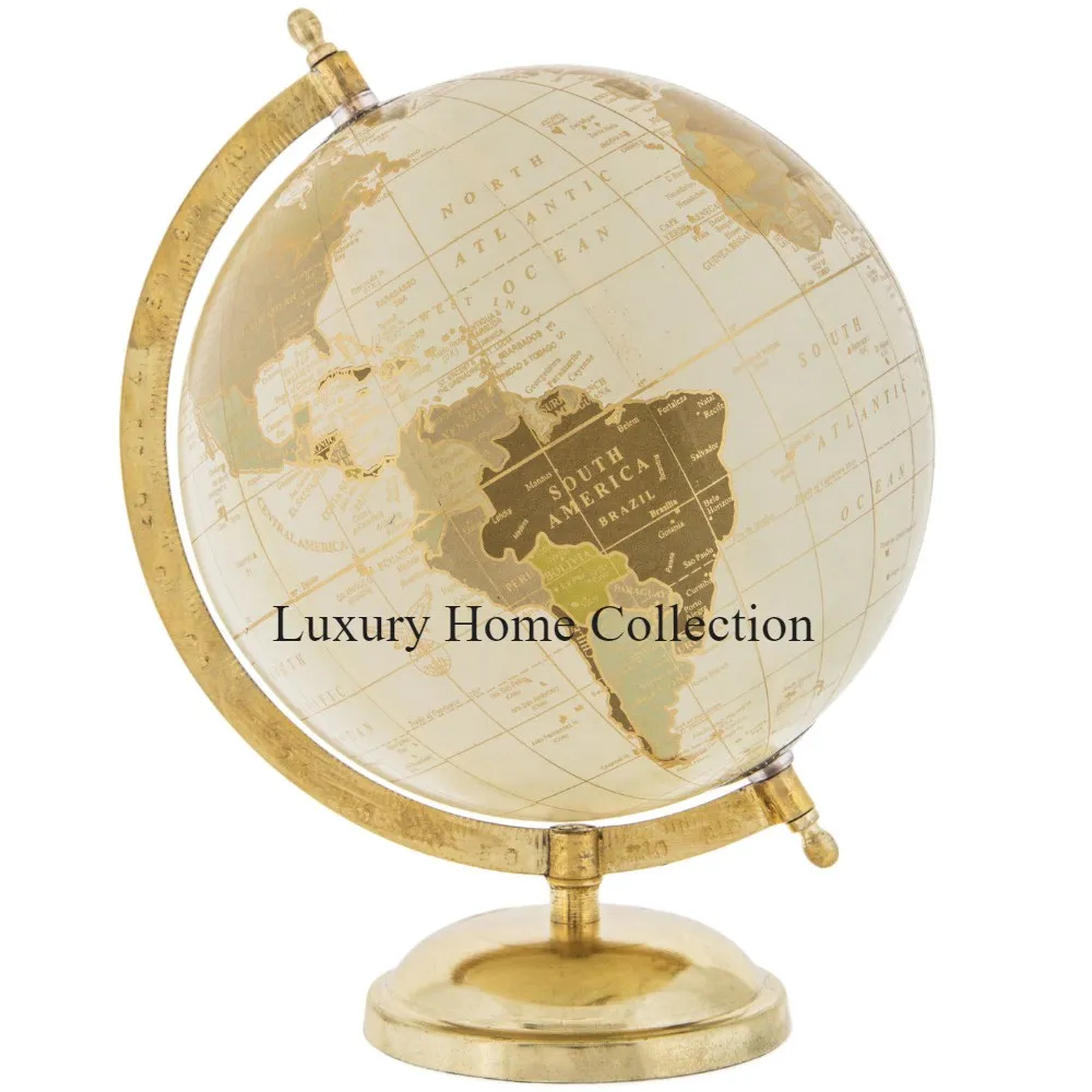 new Pink And Gold Color Handcrafted Tabletop Globe For Educational Geography School And Office Ready to Ship Round Shape Globes