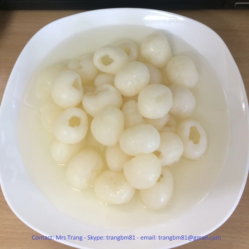 VIETNAM CANNED PITTED LONGAN SEEDLESS IN SYRUP,  WHITE COLOUR, CHOICE QUALITY GRADE, OEM ODM PACKING
