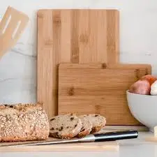 Direct factory wholesale Bamboo cutting board for kitchen customization OEM/ ODM CNC cutting for Meat, Veggies Serving Board