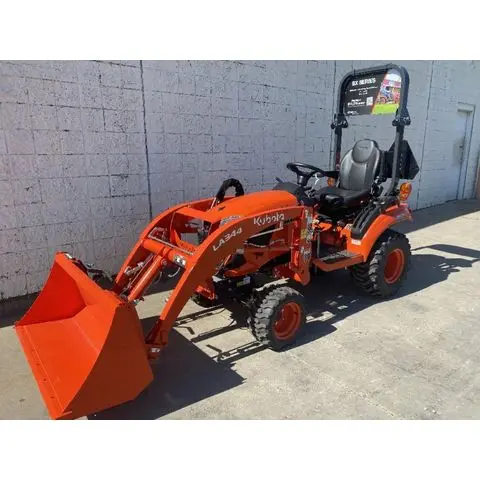 Compact Tractor With Loader And Backhoe mini tractor Kubota BX2350 With Quick Attach Loader & Pin On Bucket