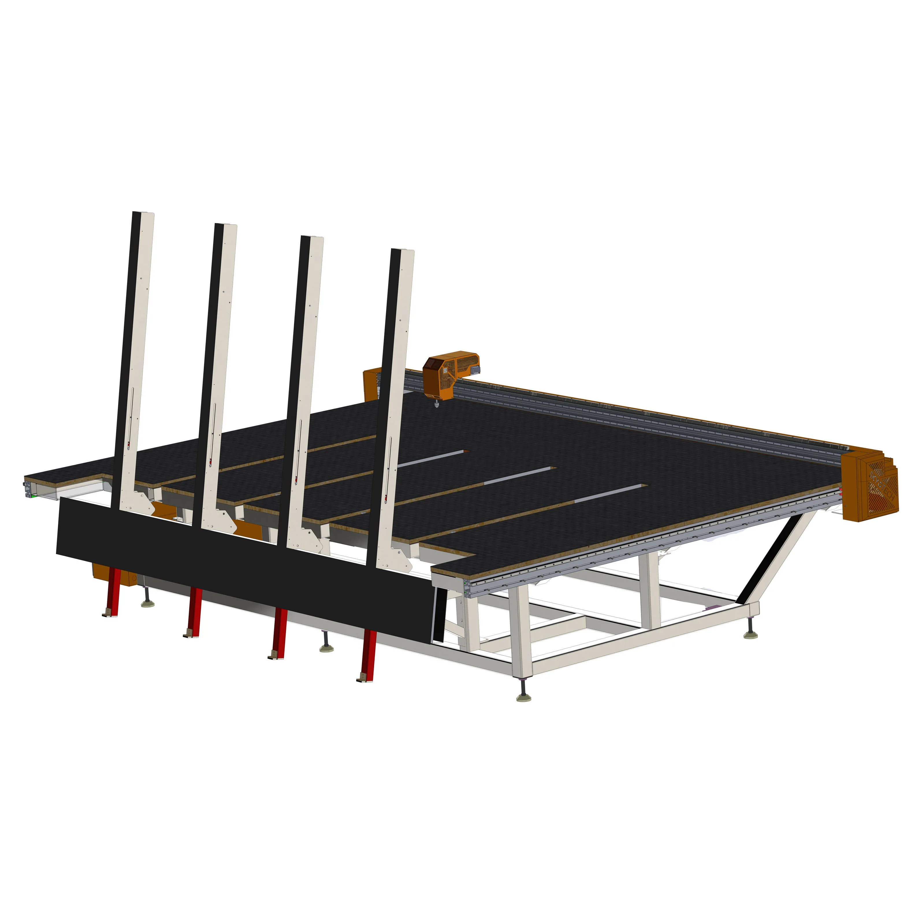 2633 Model professional CNC glass cutting machine equipment for straight and curved cutting of glass and mirror sheets