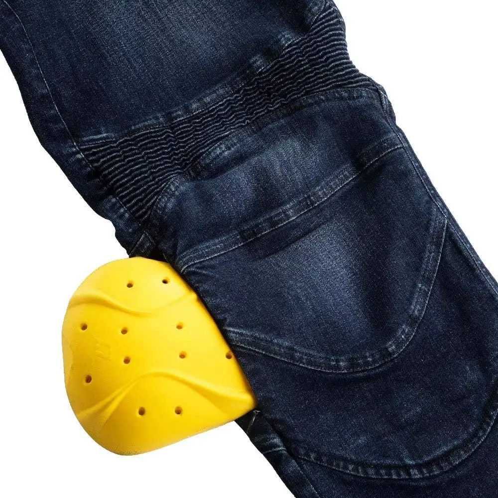 Motorcycle Dirt Bike Pants CE Armored Motocross Riding Gear Jeans Motorbike Adventure Touring Kevlar Pant