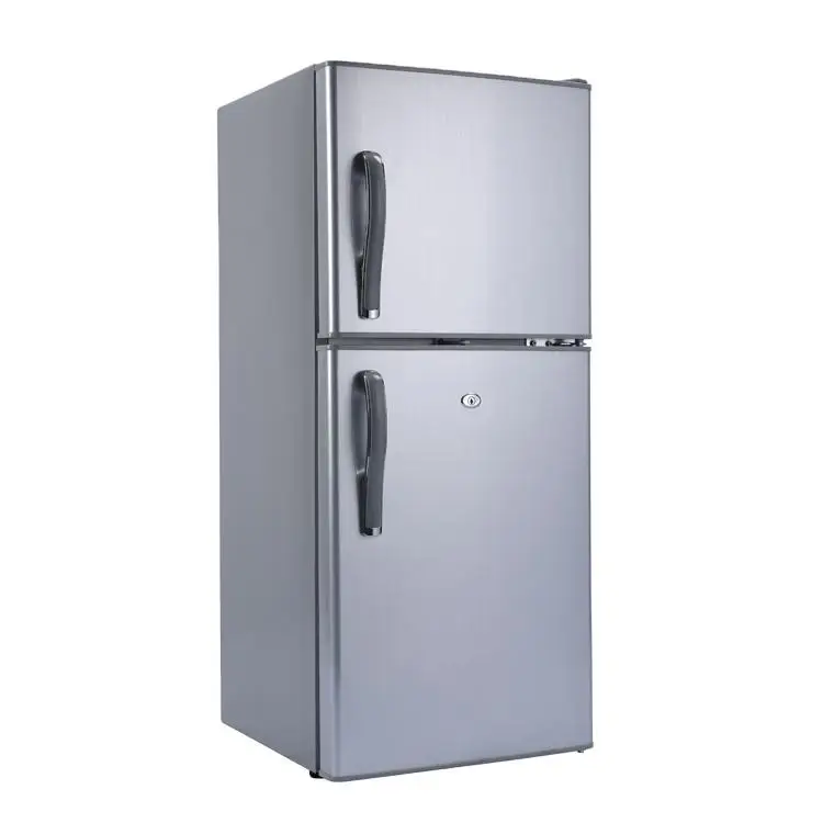 108/118/ 142/178/198/218/268 Liter Double Door DC Solar Fridge Top Freezer save energy refrigerator