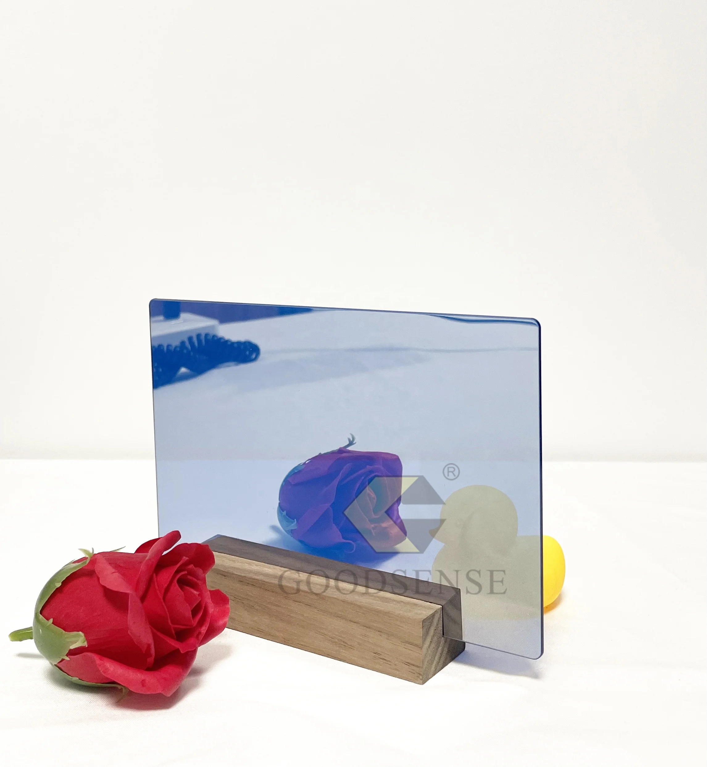 Goodsense Hard Blue 2 Way Mirror Acrylic Wholesale Sew on Acrylic Glassless Mirror Plexiglass Light for Infinity Tunnel Mirror