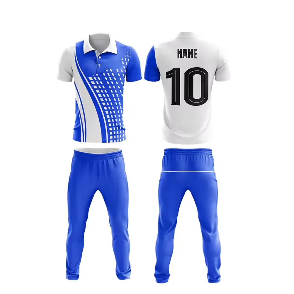Custom Cricket Jersey Design Team Uniform Low Price New Cricket Team Sublimated Cricket Uniform