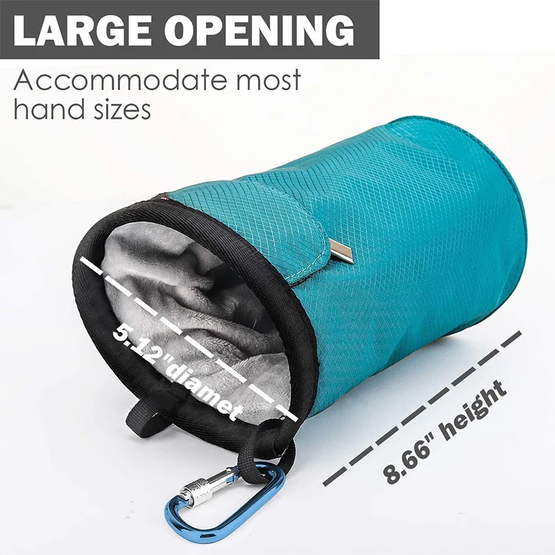 Light Weight Durable Climbing Gear Equipment Professional Chalk Bag Customized Rock Climbing Chalk Bag With Zipper