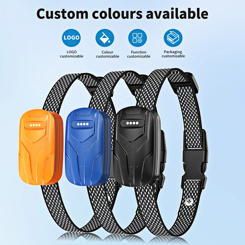 Smart Pet Collar Geo Fence Tracker Locator Waterproof 4G GPS Dog Tracker Collar