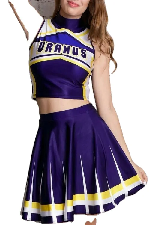 Custom free design team uniforms sexy cheerleader skirt custom  cheer dance costumes cheerleading uniform outfits sublimated