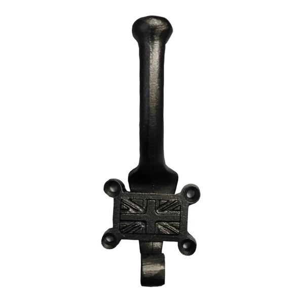 UNION JACK CAST IRON  DECORATIVE WALL MOUNTED COAT HOOK AT THE LOWEST PRICE DIRECT FROM MANUFACTURER