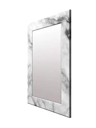 Home Decor Polished Marble Mirror Frame in Custom Sizes, Beautiful Marble Mirror Frame, Onyx Marble Mirror Frame