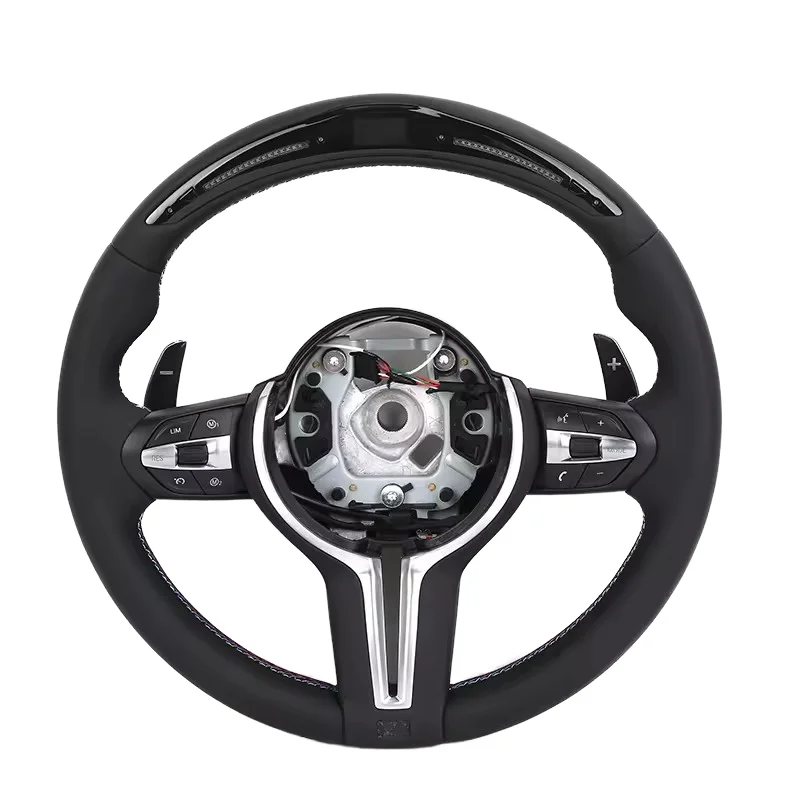 Кожаное светодиодное Рулевое колесо для BMW E90 E60 E46 X5 E70 X6 E71 E92 M3 E39 E82 E36 X1 E84 E63 E93