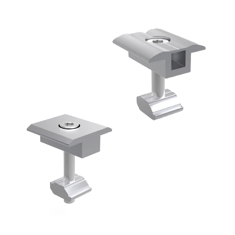 UISOLAR Aluminum Solar Panel Mid Clamp Kit U Shaped Clamp 30mm 35mm 40mm 45mm Solar Roof Ground Mid Clamps