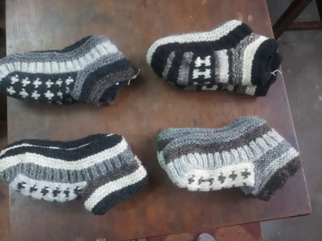 Unisex Knitted Woolen Indoor Walking Shoes