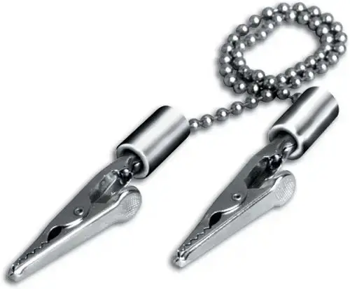 Цветной металлический держатель для стоматологических салфеток гибкая шариковая цепь нагрудник крокодиловые зажимы