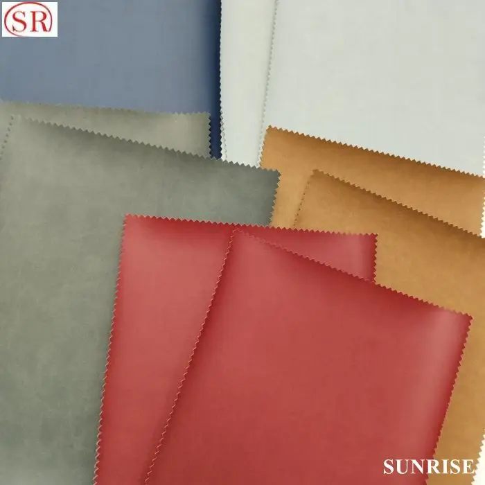 Waterproof synthetic leather self adhesive suede leather for auto decoration