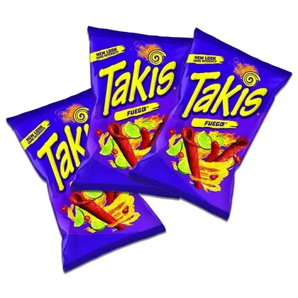 Лучшее качество Takis скрученные чипсы из тортильи/Fuego острый перец чили и лайм лимитированный выпуск