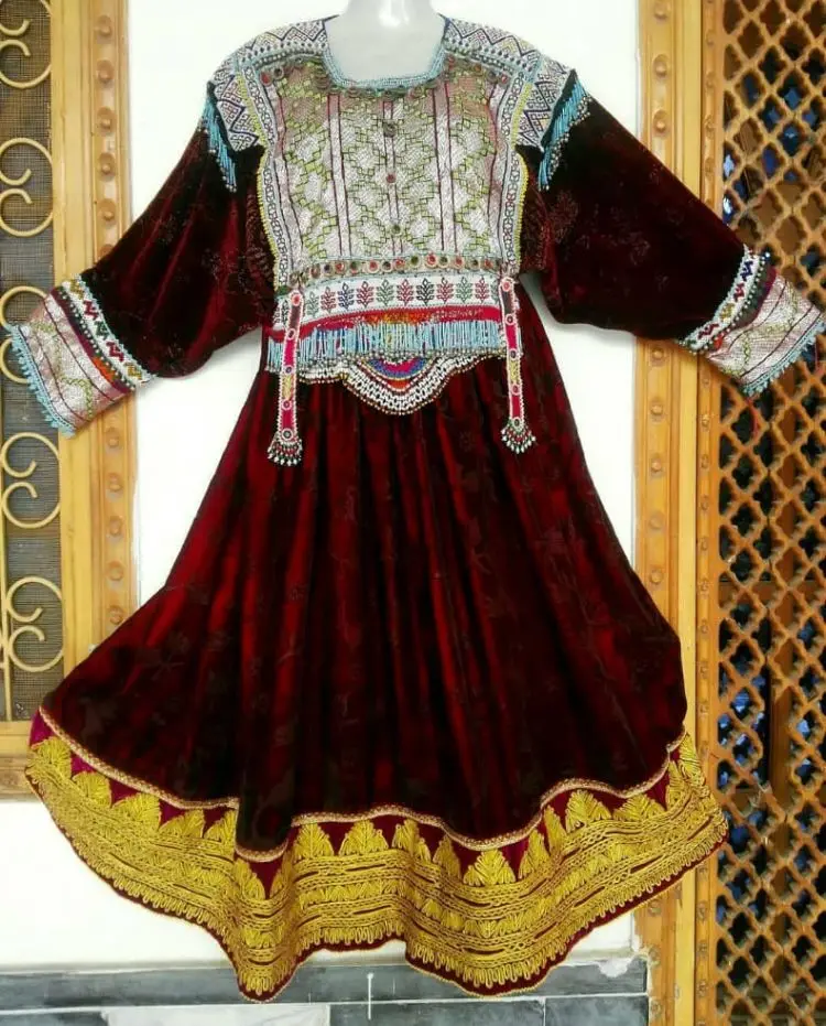 Antique Afghani Vintage Banjara Dress With Hand Embroidery On It  Bohemian Unique Dress