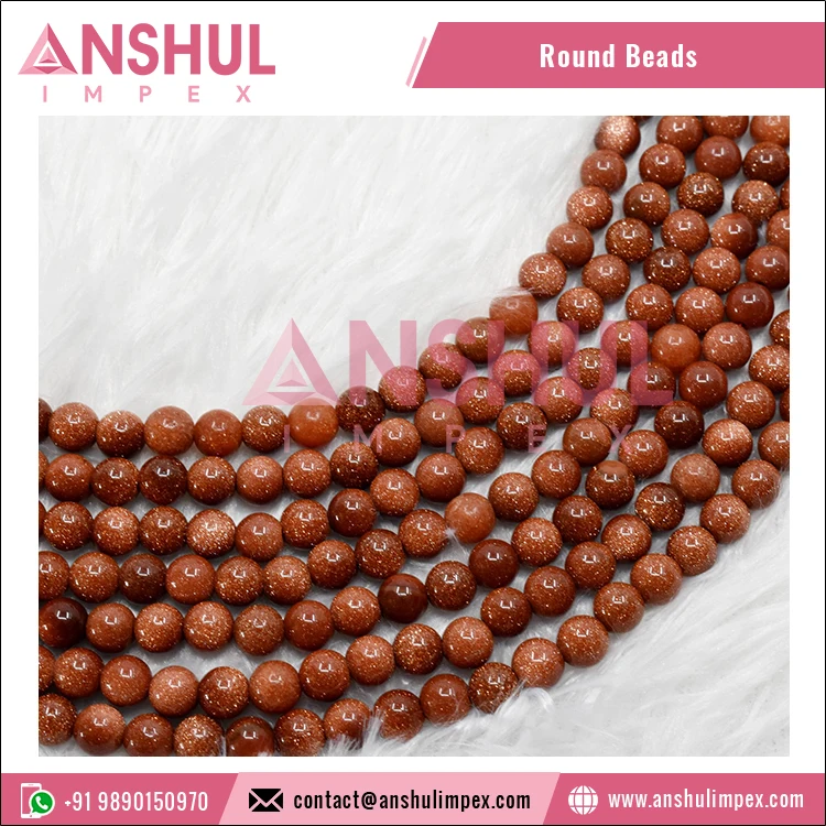Premium Quality Wholesale Supply Bracelet Making Carved Crystal Natural Stone Red Sandstone S 10MM Round Beads