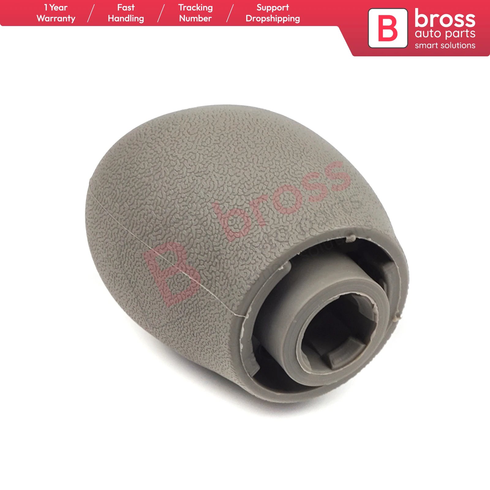 BSP614 6 Speed Shift Stick Knob 328650024R Chrome Gray  Bross Auto Parts Made In Turkey