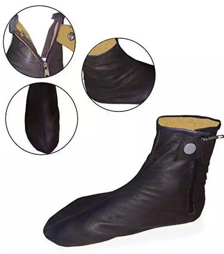 Premium Quality Customize Leather Khuffs for Winter, Muslim, Waterproof, Footwear Socks