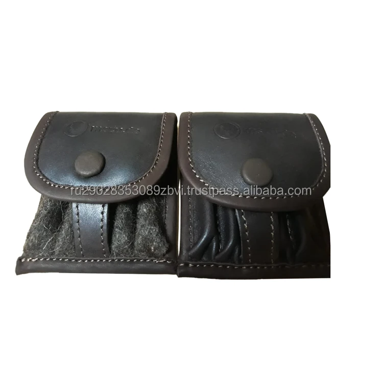 Cartridge pouches made of genuine leather wholesale price handmade hunting accessories and equipment