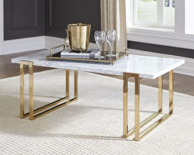 Luxury Custom Good Quality Modern Coffee Table Living Room Furniture Modern Design Metal Wholesale Handmade Manufacturer 2023