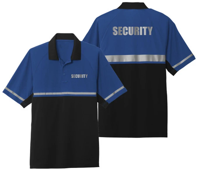 Security Polo Shirt Security Guard Officer Polo shirt Workwear Reflective Tshirt Yellow Cheap Safety Reflective Polo Shirt