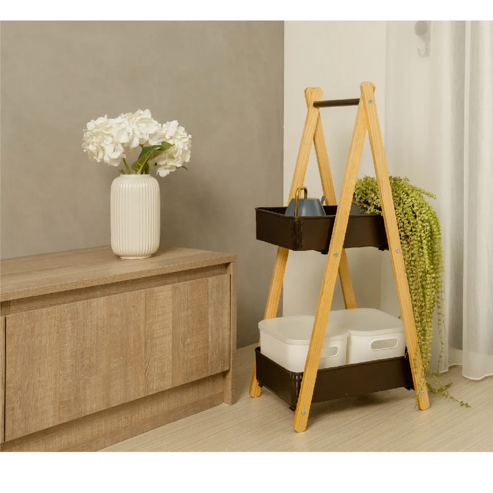 Home storage Best Shelf SALE Organizer Factory Home Storage Furniture Manufacturer Household DIY 2 Tier Rolling Storage Rack Kitchens Rustic