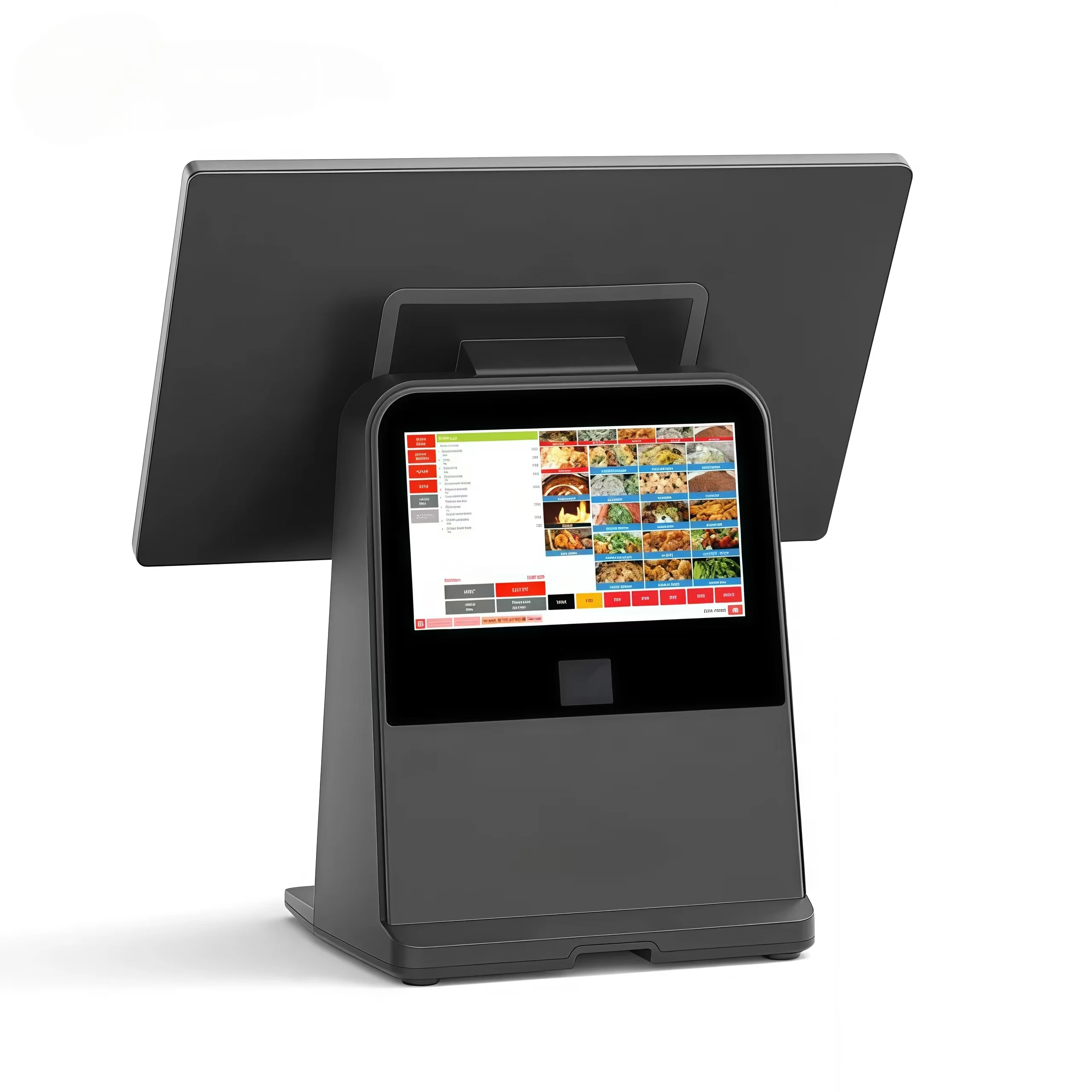 Supermarket Modern Cash Register POS With 80mm Printer Auto Cutter All in One Payment Terminal Pos Printer  Retail System