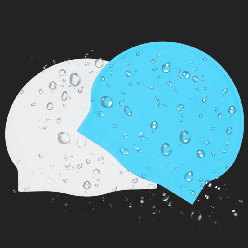 high quality swimming cap colored silkscreen printed silicon swim cap professional custom logo adult