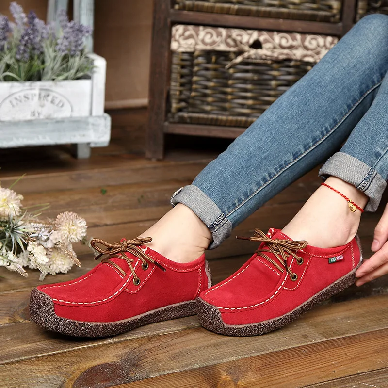 2021 autumn new design  winter casual flat snail bean shoes for women