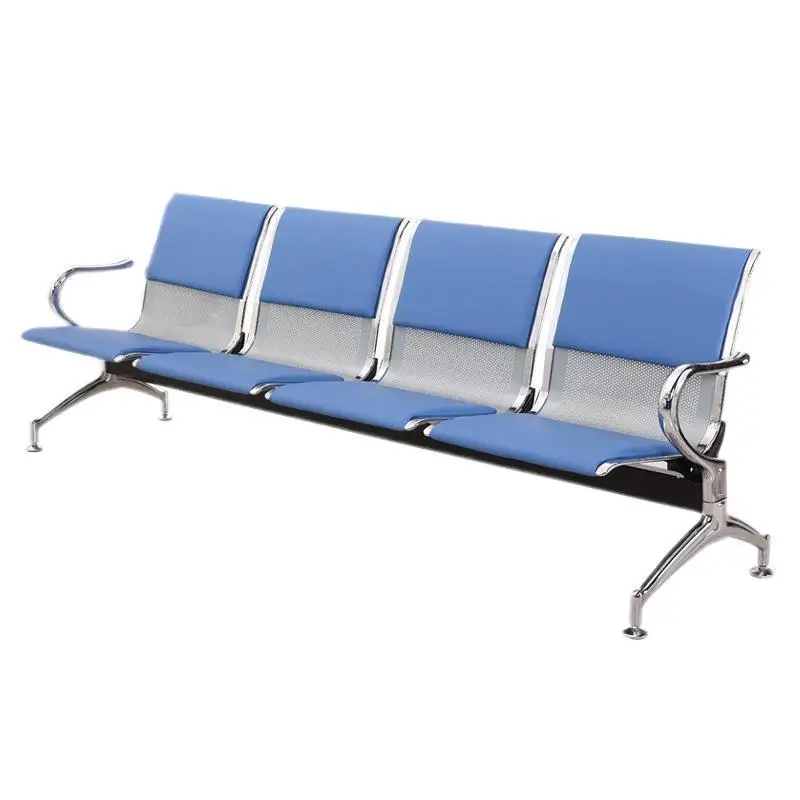 Factory Custom Airport Queuing Waiting Chair 1/2/3/4/5 Seats Stainless Steel Hospital Infusion Bench