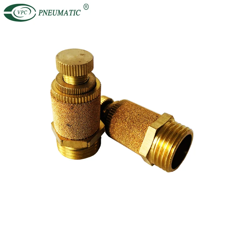 Air Brass Quick Exhaust Silencer Throttle Valve