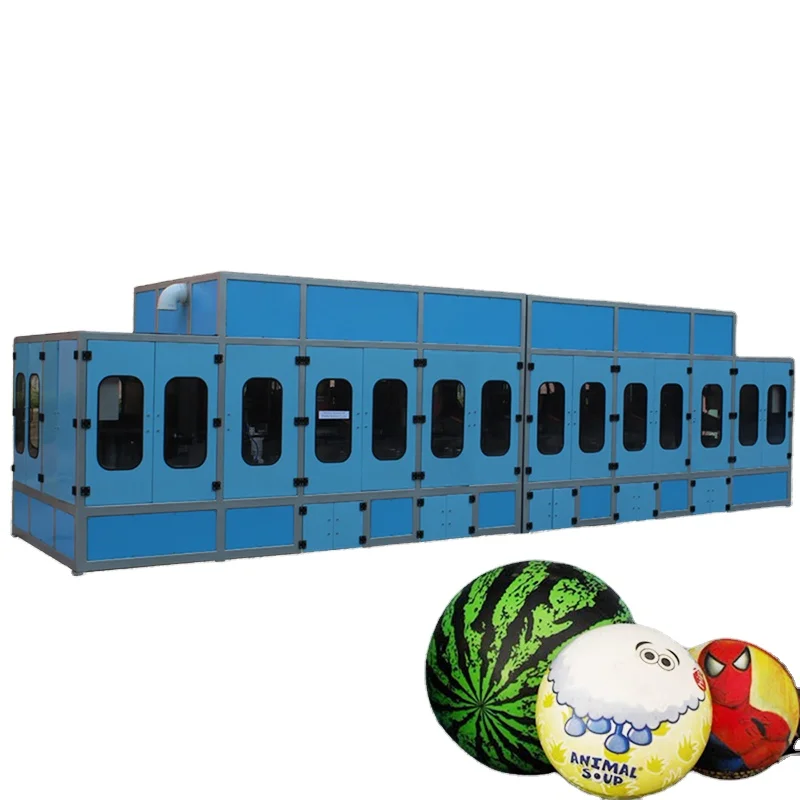 Inflatable PVC Ball Multicolor 1-10 Colors  Whole Ball Automatic Pad Printing Machine with Clear Printing Effect