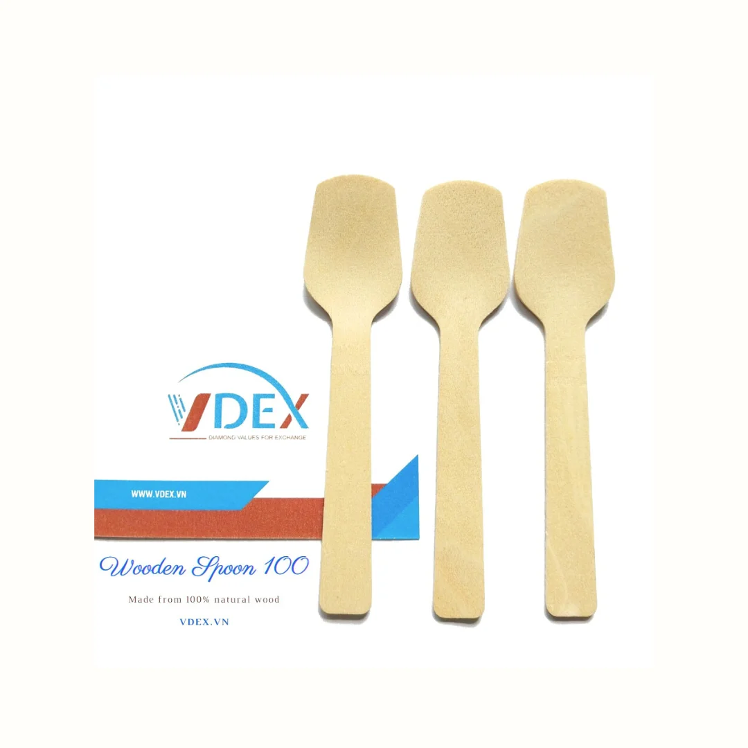 Round Wood Spoon New Design Healthy certificate Food Grade Safe for eating MOQ 1 container 20 feet