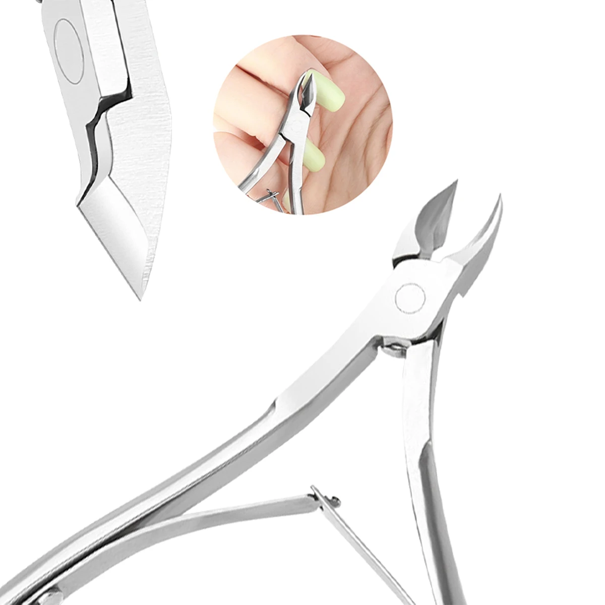 Wholesale Nail Art Manicure Tool Silver Stainless Steel Professional Remover Cuticle Nail Nipper Dead Skin Tools