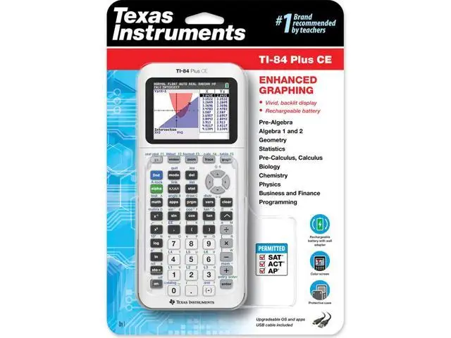 High Quality New Texas Instruments TI-84 Plus CE Colors Graphings Calculator