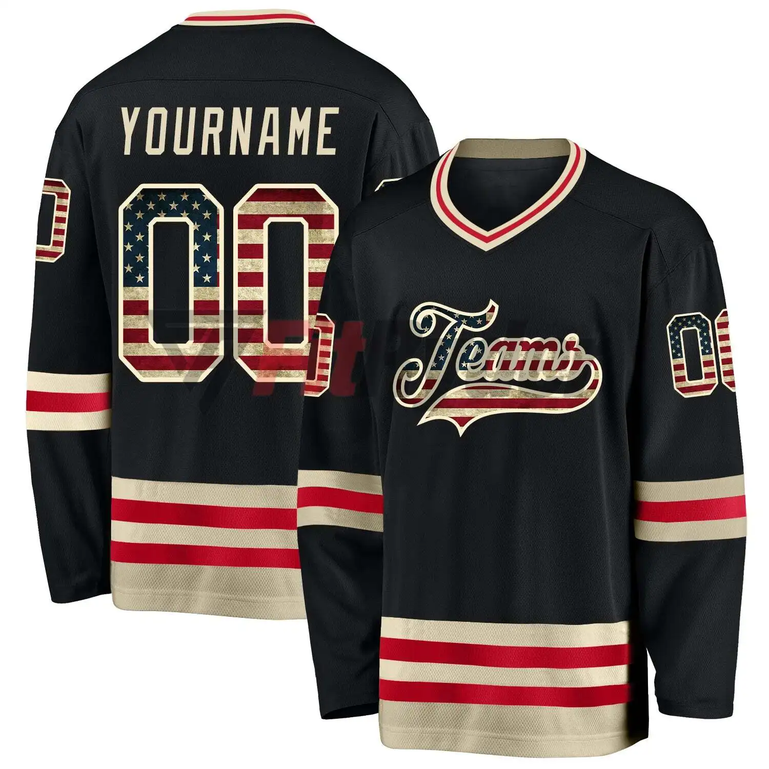 Manufacturer Polyester material Professional custom logo printed ice hockey jerseys best quality breathable ice hockey Jerseys