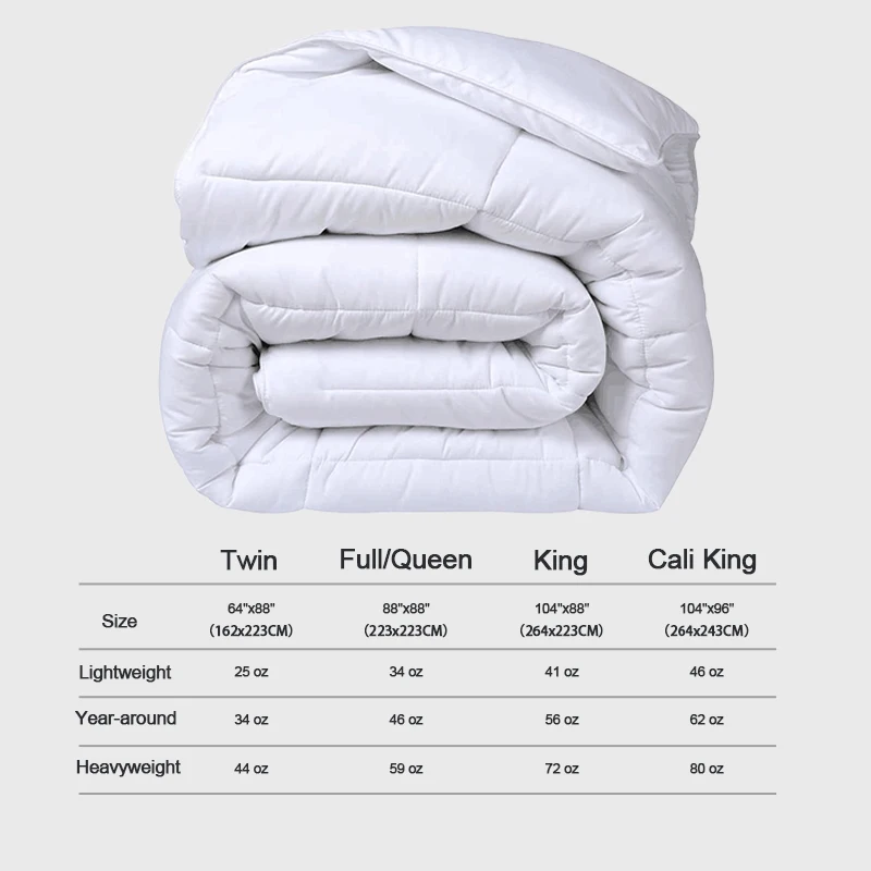 Custom 7 piece bedroom winter designer wholesale microfiber goose down queen size duvet insert comforter bedding set