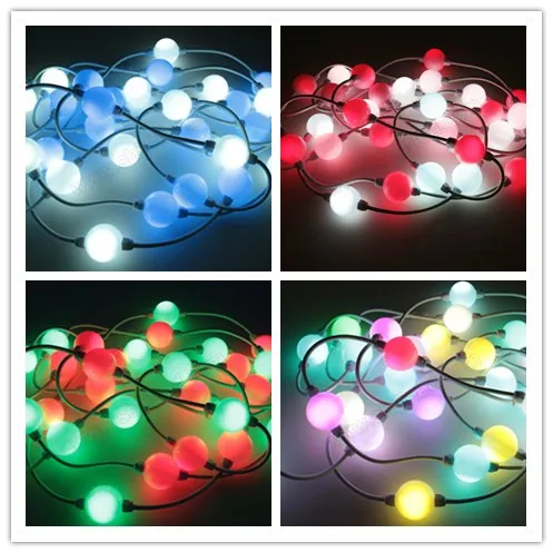 Outdoor 50mm Diameter Dc24v Dmx Pixel Led String Lights for outside