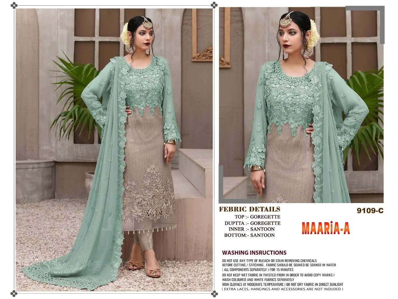 Indian Pakistani Georgette Embroidery Work Fancy Salwar Kameez Suit For Women Wedding Collection Of Saree Long Gown Dress Saree