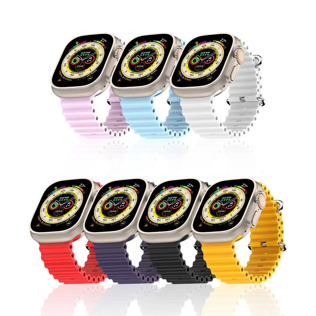 Braided Nylon Watch Strap Adjustable Elastic Watch Band New 38 40 42 44mm for Apple Watch Series 6 5 4 3 2 1 Luxury Fashion Bag