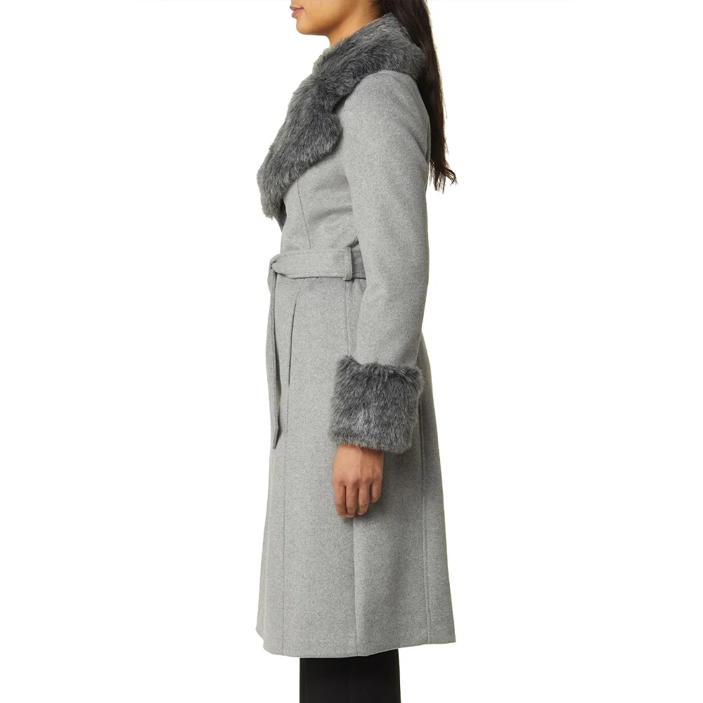 2024 Fall Winter New Solid Single-Breasted Paneled Hem Split Long-Sleeved Women Jacket Lady Coat With Quality