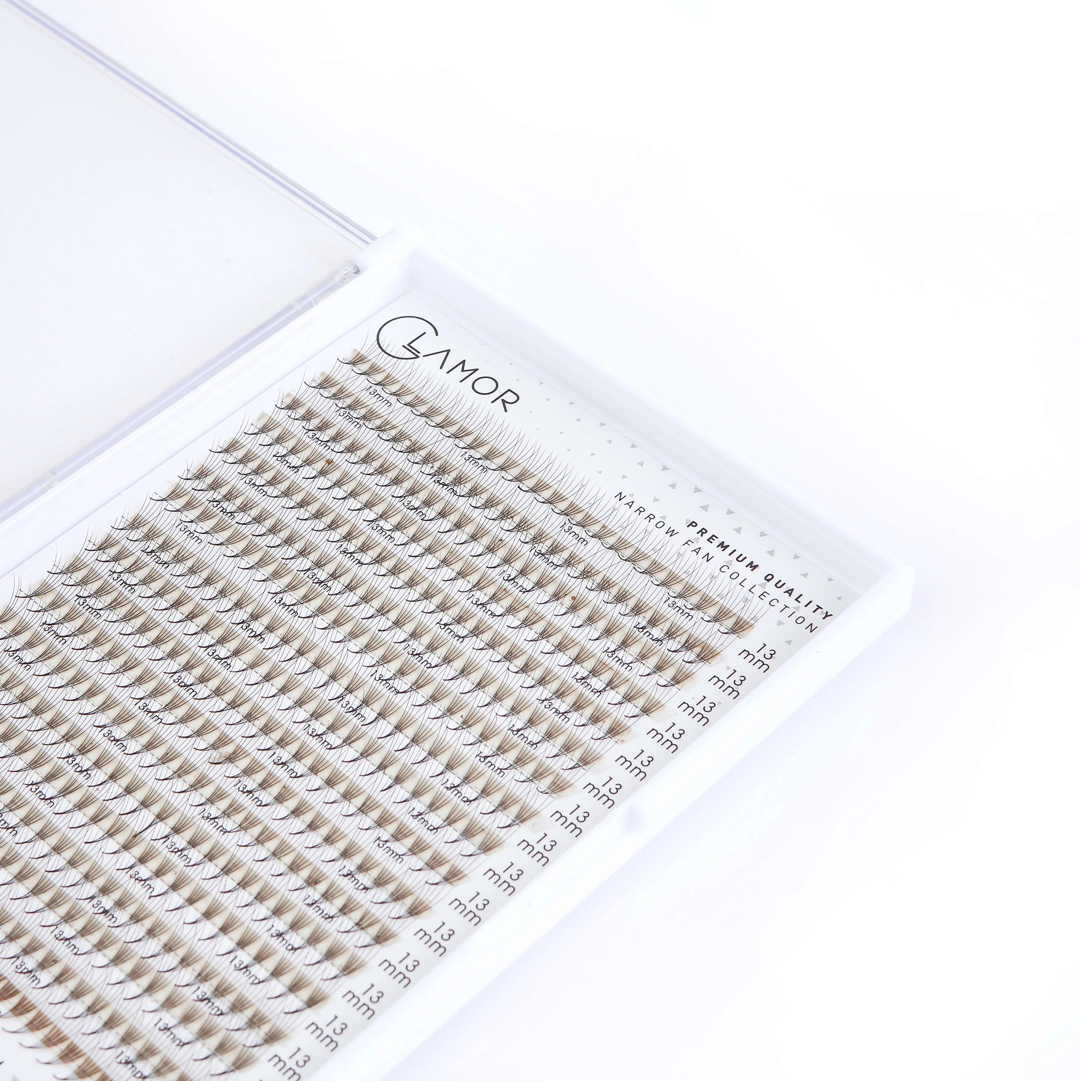Korean XLTRAY 7D 0.07 D C CC Pre-Made XL Large Natural Volume Fans Eyelash Extensions Mink Material Thick False 25mm Wholesale