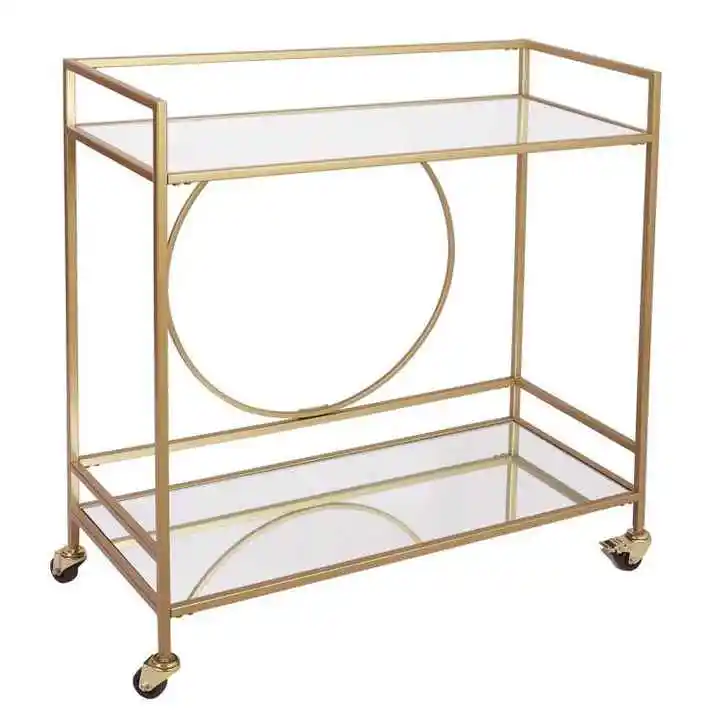 3 Tier Stainless Steel Utility Cart with Locking Wheel Trolley Utility Rolling Serving Catering Storage for Kitchen Restaurant