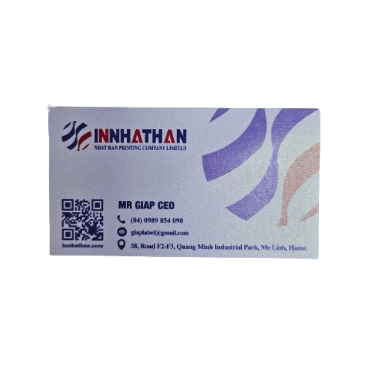 Business Card Printer Fast Delivery Double Sided Qr Code Scan Environmentally Friendly Made In Vietnam Manufacturer