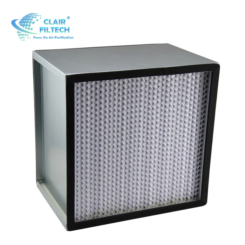Factory Price Deep Pleated Separator Laminar Flow Hood H13 H14 Hepa Filter For Ventilation System